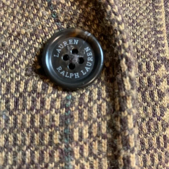 Lauren Ralph Lauren Brown Plaid Blazer - Picture 12 of 13